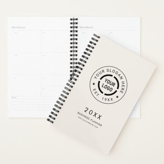Ivory Ronde Custom Logo business branded Planner (Display)