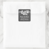 Ivory Roos Chalkboard Save the Date Stickers (Tas)