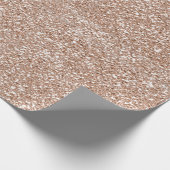 Ivory Roos Gold Abstract Glitter Bridal 16e Cadeaupapier (Hoek)