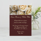 Ivory Roos Weddenschap Kaart (Staand voorkant)