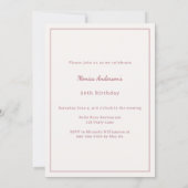 Ivory rose gold photo birthday kaart (Achterkant)