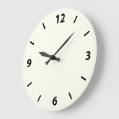 Ivory Round Wall Clock met cijfers Grote Klok (Hoek)