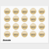 Ivory Rustic Chevron Afstuderen Stickers (Vel)