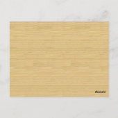 Ivory Rustic Chevron Table Number Briefkaart (Achterkant)