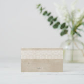 Ivory Rustic Lace Wedding Place Card Plaatskaartje (Staand voorkant)