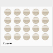 Ivory Rustic Lace Wedding Stickers (Vel)
