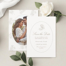 Ivory & Sand | Chic Bloemig Koppel Script Bruiloft