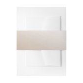 Ivory Satin Bellyband Uitnodigingen Wikkel (Voorkant Voorbeeld)