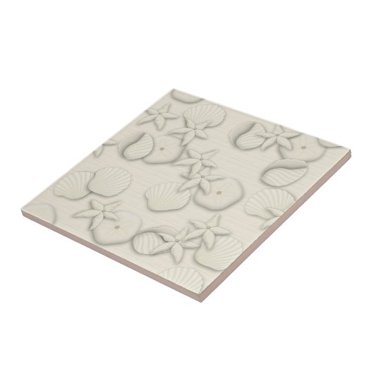 Ivory Seashells Tegeltje (Zijkant)