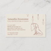 Ivory Secret Geometry Instructor Gym Pilates Yoga Visitekaartje (Achterkant)