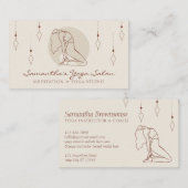 Ivory Secret Geometry Instructor Gym Pilates Yoga Visitekaartje (Voorkant / Achterkant)