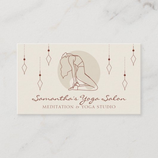 Ivory Secret Geometry Instructor Gym Pilates Yoga Visitekaartje (Voorkant)