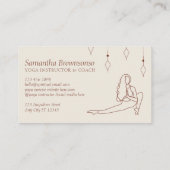 Ivory Secret Geometry Yoga Pilates Fitness Gym Visitekaartje (Achterkant)