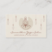 Ivory Secret Geometry Yoga Pilates Gym Trainer Visitekaartje (Voorkant)