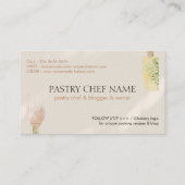 Ivory Shadow Pastry Spoon Spatula Chef Bake Visitekaartje (Achterkant)