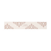 Ivory Sienna Classic Elegant Script Wedding Uitnodigingen Wikkel (Vlak)