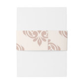 Ivory Sienna Classic Elegant Script Wedding Uitnodigingen Wikkel (Achterkant Voorbeeld)