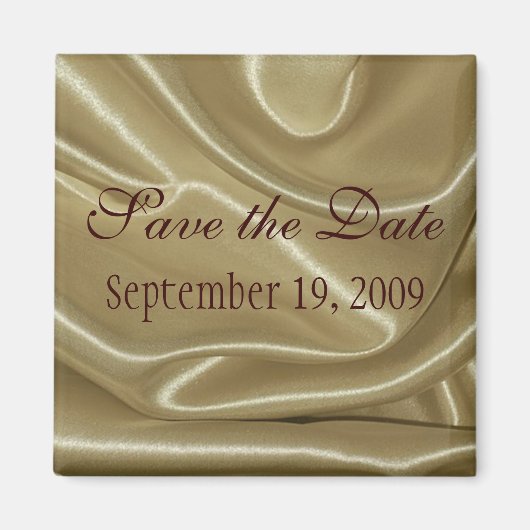 Ivory Silk Save the Date Magnet (Voorkant)