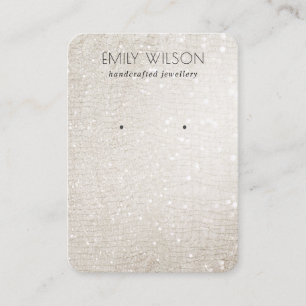 Ivory Silver Sparkle Glitter Shiny Winy Wasting Di Visitekaartje