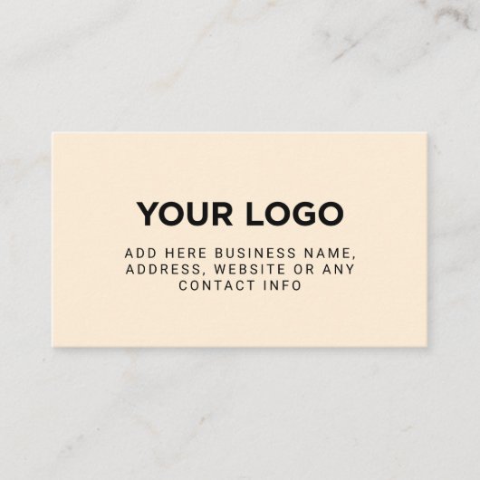 Ivory | Simple Company Logo Visitekaartje (Voorkant)