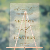 Ivory Simple Wedding Welkom Acryl Bord (Neutraal)