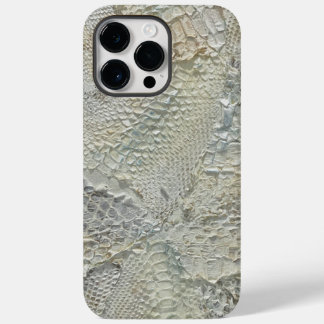 Ivory Snake Skin iPhone 14 Hoesje