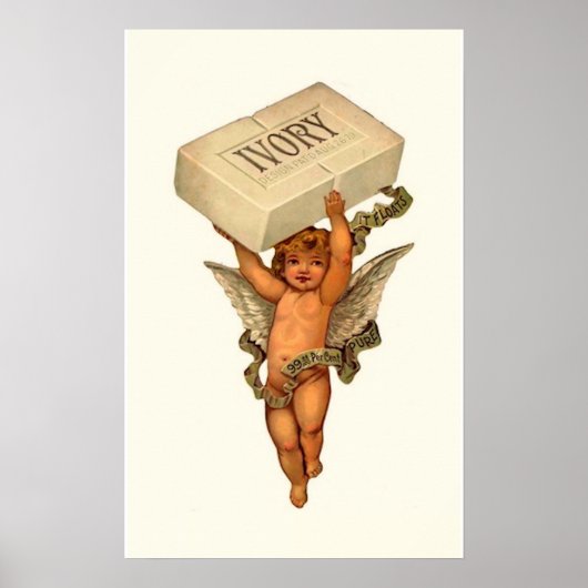 Ivory Soap Angel Wall Art Poster (Voorkant)