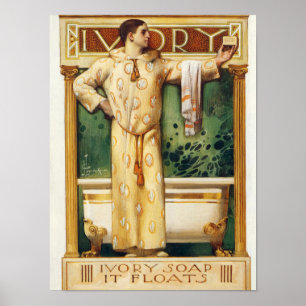 Ivory Soap it Floats, Ivory Magazine, 1900 Poster