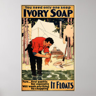 IVORY SOAP U hebt slechts één  advertentie nodig Poster