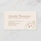 Ivory Spirituele sterren Hands Therapy Body Massag Visitekaartje (Achterkant)