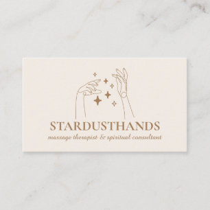 Ivory Spirituele sterren Hands Therapy Body Massag Visitekaartje