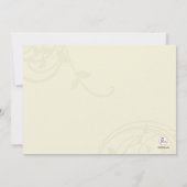 Ivory Splendor Fotouitnodiging Kaart (Achterkant)