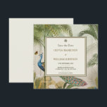 Ivory Square Tropical Peacock Palm Bewaar de datum Save The Date<br><div class="desc">Ivory Square Tropical Peacock Palm Save the Date Vier je liefde in tijdloze stijl met deze tijdloze ivoor Tropical Peacock Palm Save the Date-kaart, ontworpen met weelderige palmen, vorstelijke pauwenveren en een verfijnd ivoren lijst. Perfect voor bruiloften, tuinfeesten of luxe resortceremonies, dit ontwerp balanceert tropische levendigheid met klassieke sophisticatie. Afgewerkt...</div>