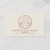 Ivory Stars Energy Healing Hands Moon Spiritueel Visitekaartje (Achterkant)