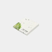 IVORY STONE WATERVERF GREEN MONSTERA LEAF FOLIAGE POST-IT® NOTES (Schuin)