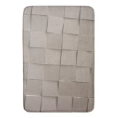 Ivory-tan-vierkant vierkant zandbeige tegel badmat (Voorkant Verticaal)