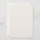 Ivory taupe krans monogram luxe trouw kaart (Achterkant)