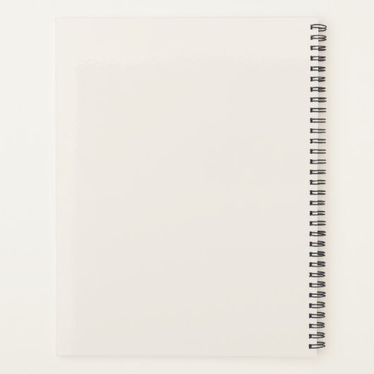 Ivory taupe Monogram Personalized Quiet Luxury Planner (Achterkant)