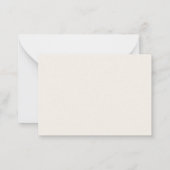 Ivory taupe wedding response RSVP Notitiekaartje (Achterkant)