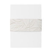 Ivory Terracotta Wedding Invitation Uitnodigingen Wikkel (Achterkant Voorbeeld)