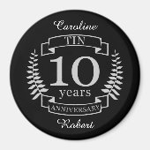 Ivory Traditional bruiloft 10 jaar Magneet (Voorkant)