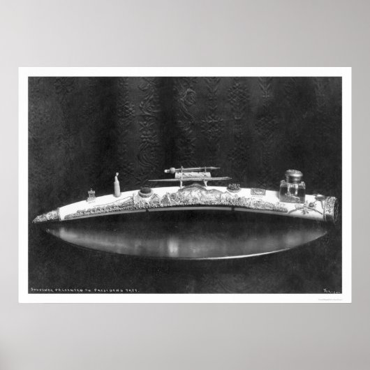 Ivory Tusk aangeboden aan President Taft 1920 Poster (Voorkant)