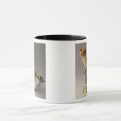 Ivory tusk drink hoorn met zilverkieuwingen mok (Midden)