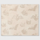 Ivory Vampyre Bats Cadeaupapier (Vlak)
