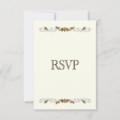 Ivory Vine RSVP Kaartje (Achterkant)