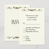 Ivory Vine RSVP met Menu (Voorkant / Achterkant)