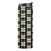 Ivory Vines Floral Thermal Tumbler Thermosbeker (Gedraaid links)