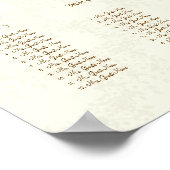 Ivory vogelsoorten Geel bloem Zitten 12 tafels Poster (Hoek)