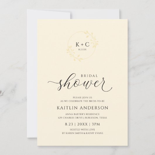 Ivory Vrijgezellenfeest Elegant Delicate Calligraf Kaart (Voorkant)