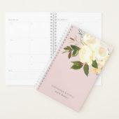 Ivory Waterverf Florals op Blush Planner (Display)
